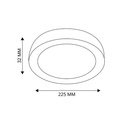 Imagen 2 del producto Panel Redondo LED AD Sobrepuesto 26W Neutro