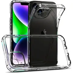 JOIGO - Carcasa Para iPhone 14 Transparente Reforzada
