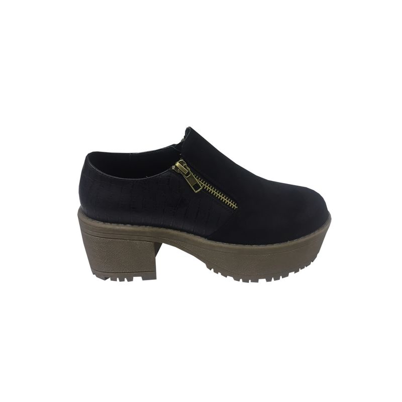 TODOPIEL - Mocasin Mujer Negro Todopiel