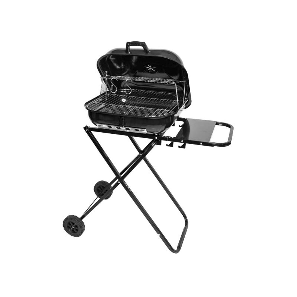 MONNO - PARRILLA PLEGABLE CON RUEDAS