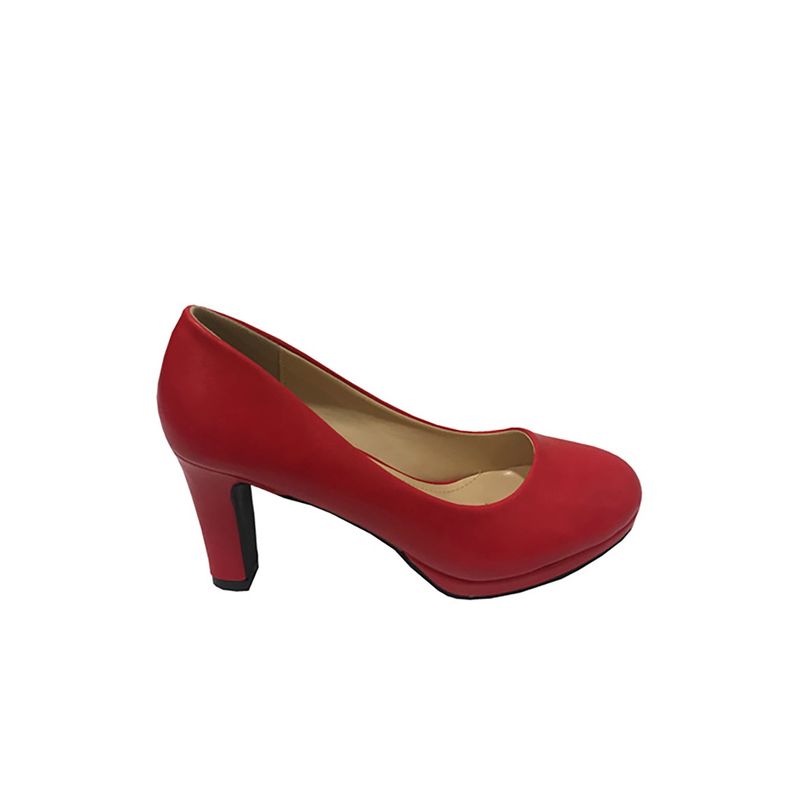 TODOPIEL - Zapato de Taco Mujer Rojo Todopiel