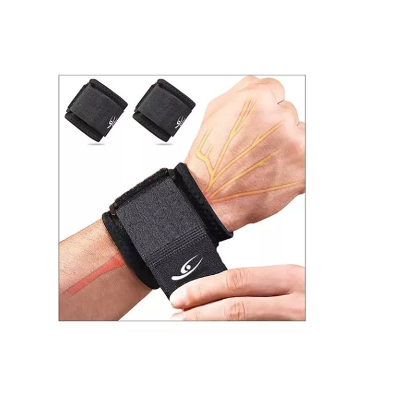 GENERICO - Pack 2 Muñequera Ajustable Deporte Crossfit, Gym