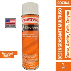 BETCO - Desengrasante En Aerosol Multiuso Citrufoam