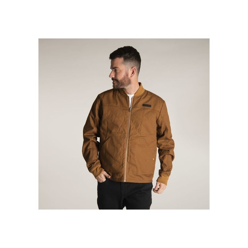 CAT - Chaqueta Hombre Fdtn Quilted Bomber Café CAT
