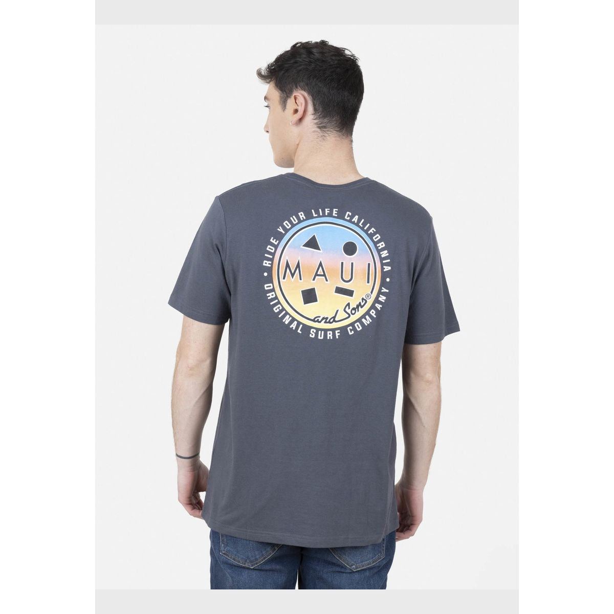 MAUI AND SONS - Pack Polera Billetera 5AV1558 Hombre Gris Oscuro Maui and Sons