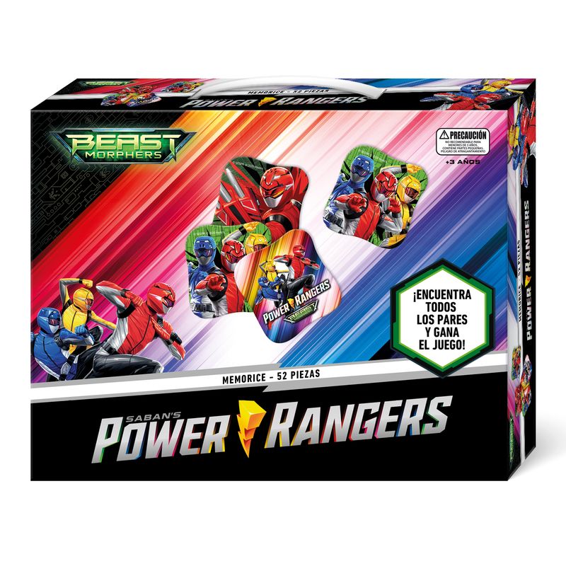 POWER RANGERS - Memorice 52 Piezas Power Ranger