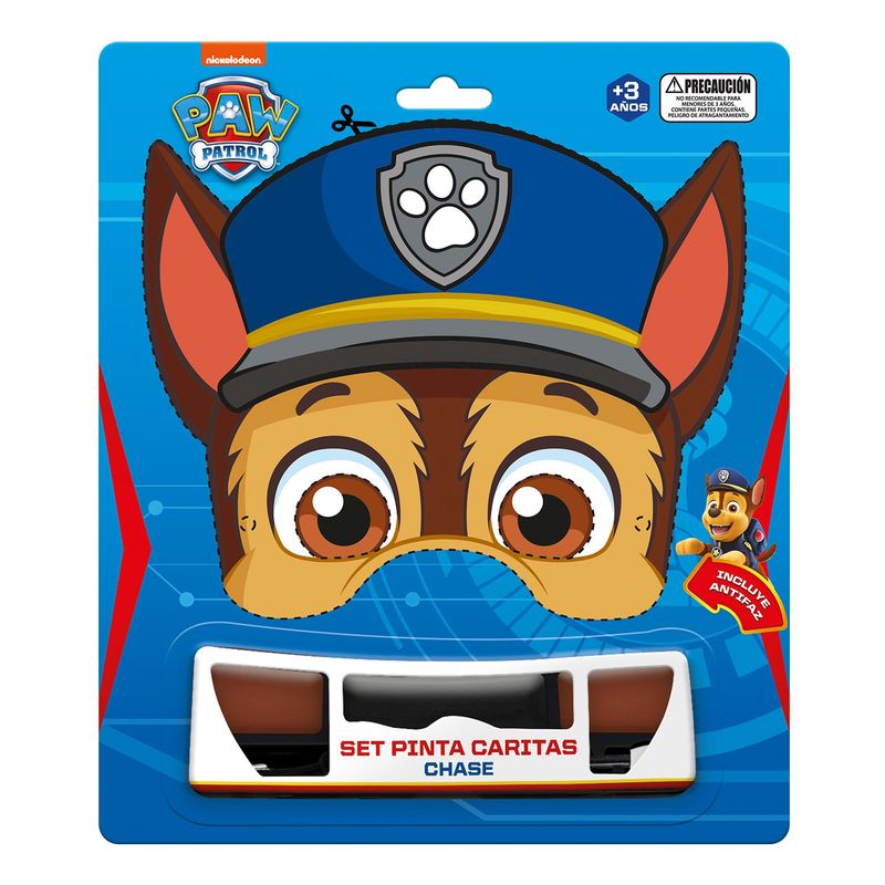 PAW PATROL - Pinta Carita Chase con Antifaz Paw Patrol