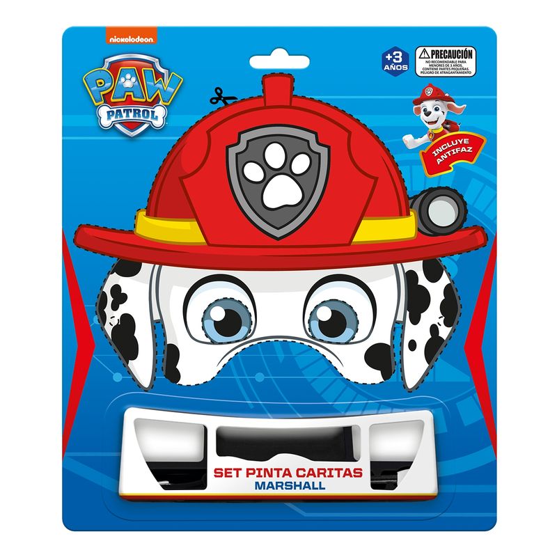 PAW PATROL - Pinta Carita Marshall con Antifaz Paw Patrol