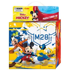 DISNEY - Puzzle Cubo 3D 9 Piezas 15x15 Cm Mickey Pronobel