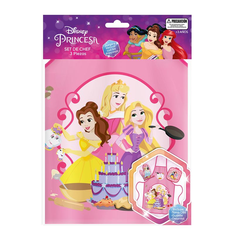 DISNEY - Set De Chef 3 Piezas Princesas Disney