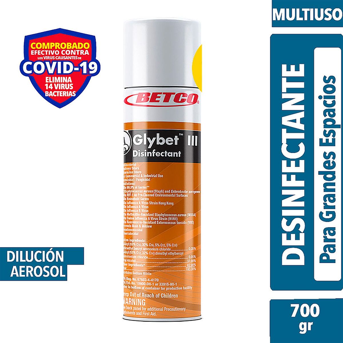 BETCO - Desinfectante En Aerosol Industrial Glybett