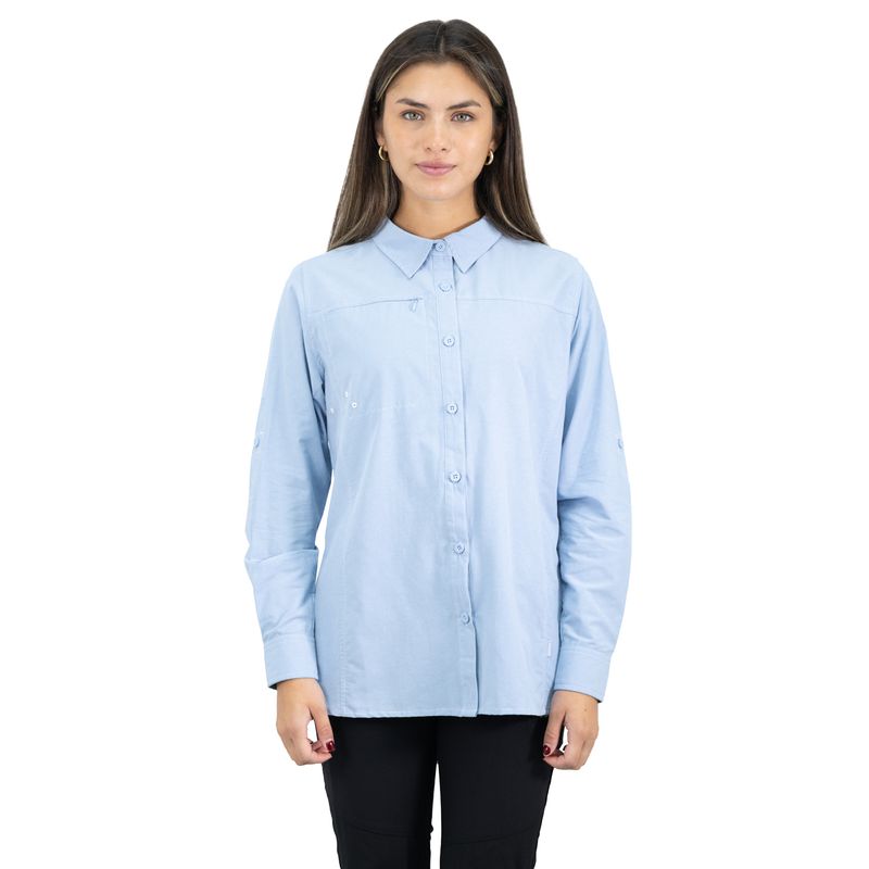 HARDWORK - Camisa HW Duck Dry Mujer Celeste