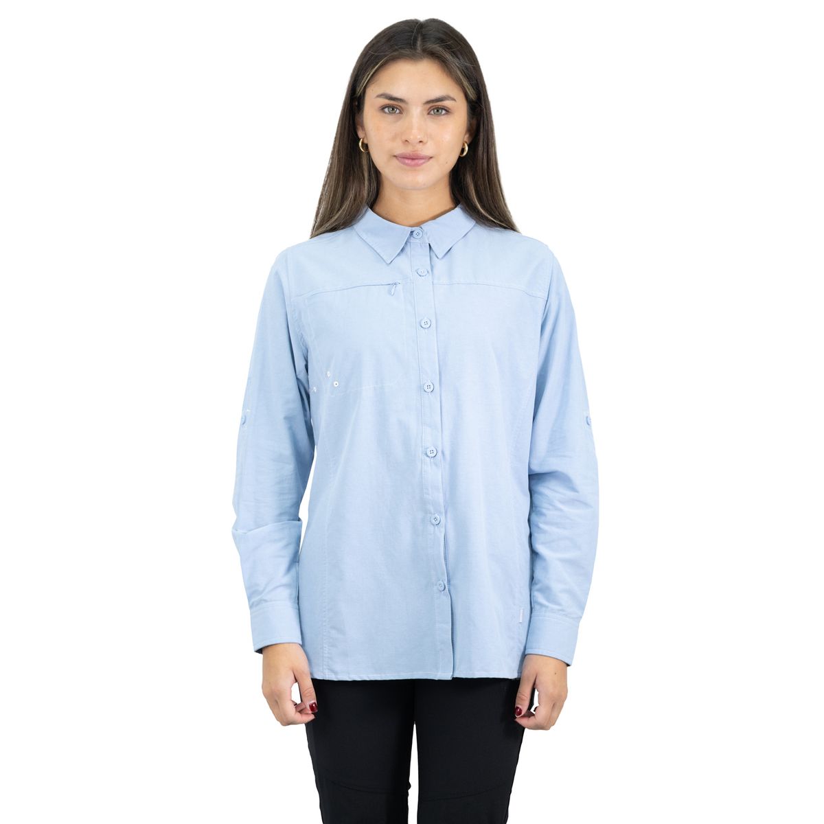 HARDWORK - Camisa HW Duck Dry Mujer Celeste