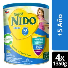 NESTLE - Leche en Polvo NIDO® Etapa 5+ Tarro 1350g