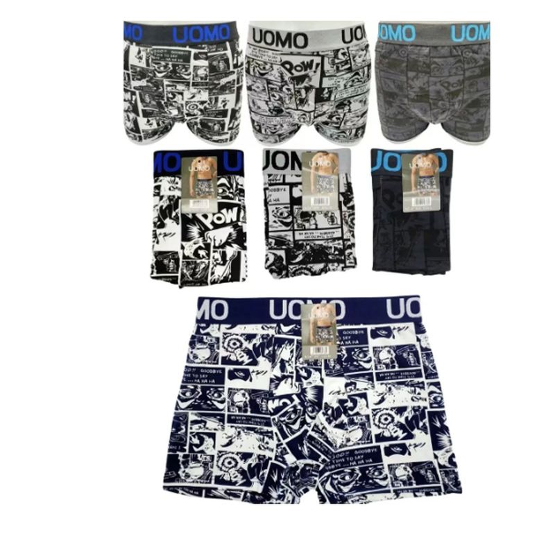 EVERSO - Pack 6 Boxer Hombre con Diseños Surtidos.