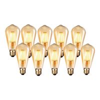 Pack x10 Ampolletas Retro Vintage Luz Cálida 4w
