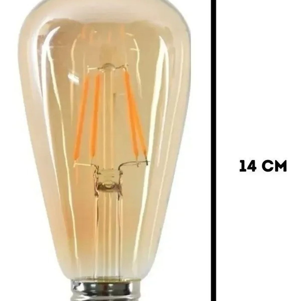 GENERICO - Pack x10 Ampolletas Retro Vintage Luz Cálida 4w