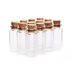 GENERICO - Frascos con tapa de corcho 80 x 22 mm pack 12 unidades