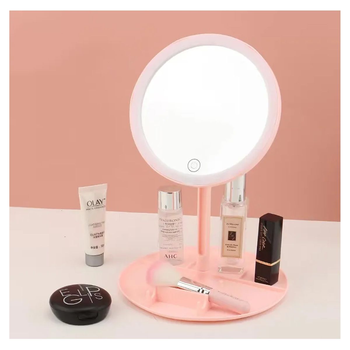 GENERICO - Espejo con Luz Led para Maquillaje Plegable