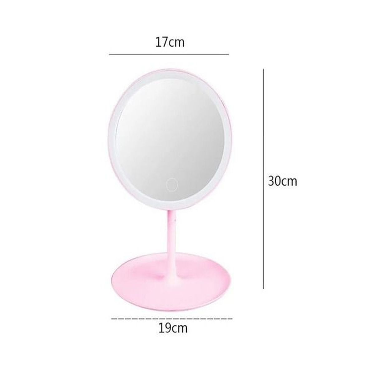 GENERICO - Espejo con Luz Led para Maquillaje Plegable