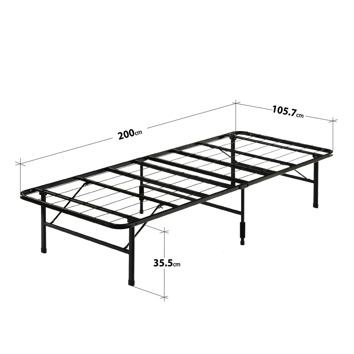ZINUS - Base de cama SHAWN Zinus 1.5 plazas long 105x200x36cm