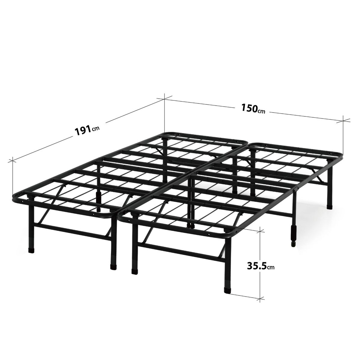 ZINUS - Base de cama SHAWN Zinus 2 plazas 150x190x36cm
