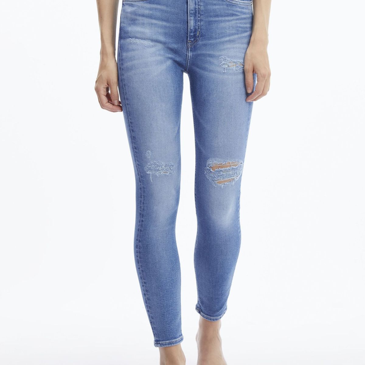 CALVIN KLEIN - Jeans High Rise Skinny Ankle 620 Azul Calvin Klein
