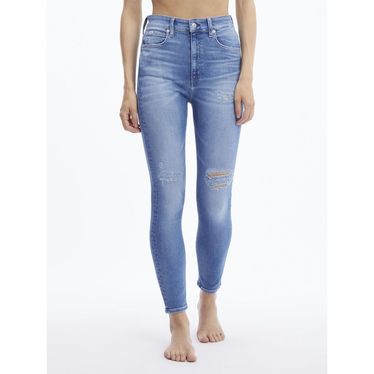 CALVIN KLEIN - Jeans High Rise Skinny Ankle 620 Azul Calvin Klein