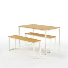 ZINUS - Mesa Soho con 2 bancas 76x122x74cm