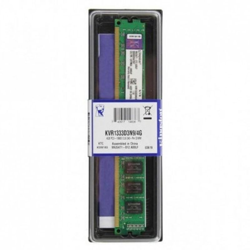 KINGSTON - DDR3 4Gb 1333MHz PC3-10600 Memoria Ram Kingston KVR1333D3N94G