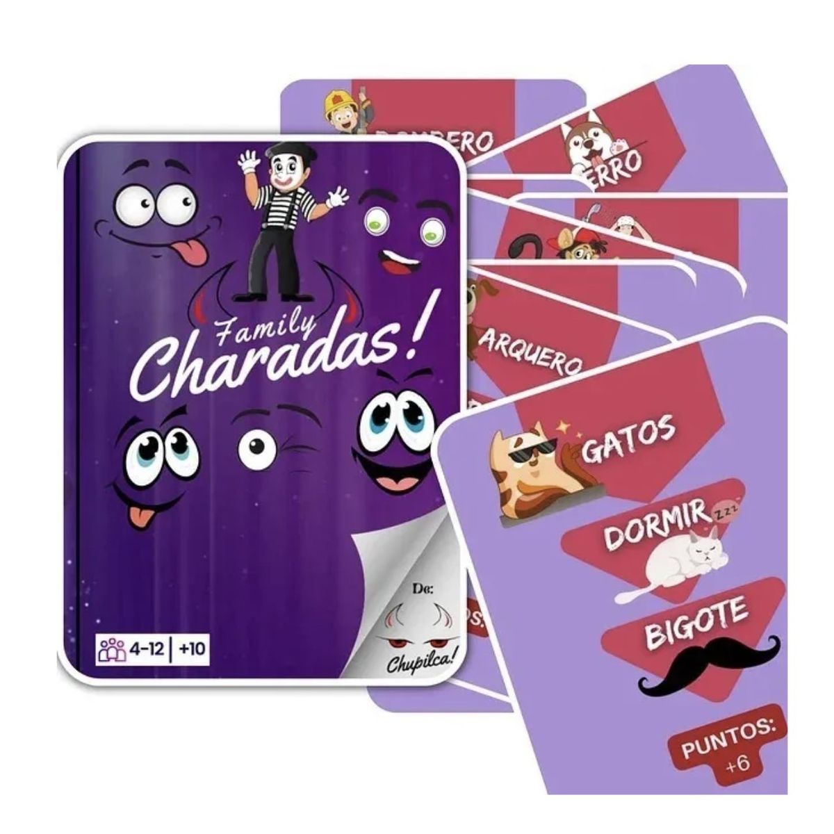 PASALO CHANCHO - Chupilca Charadas Family - Juego de Mesa - Español