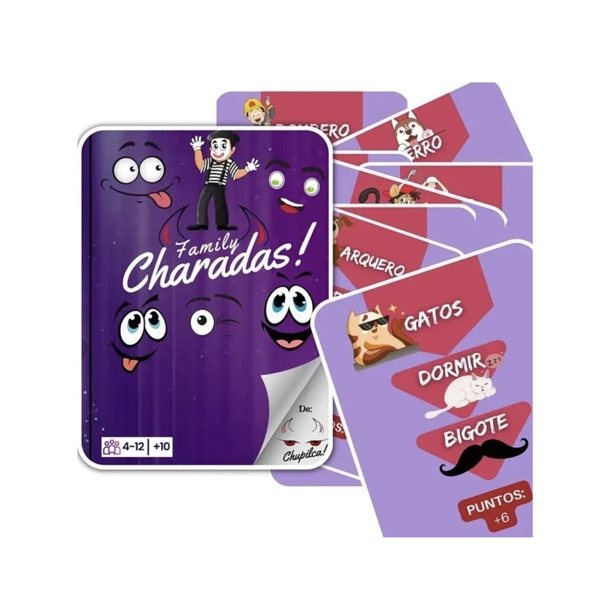 PASALO CHANCHO - Chupilca Charadas Family - Juego de Mesa - Español