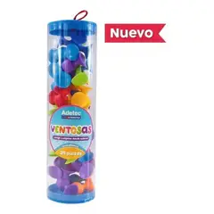 ADETEC - Juego Didáctico Ventosas 24 Piezas Juguetes - 600
