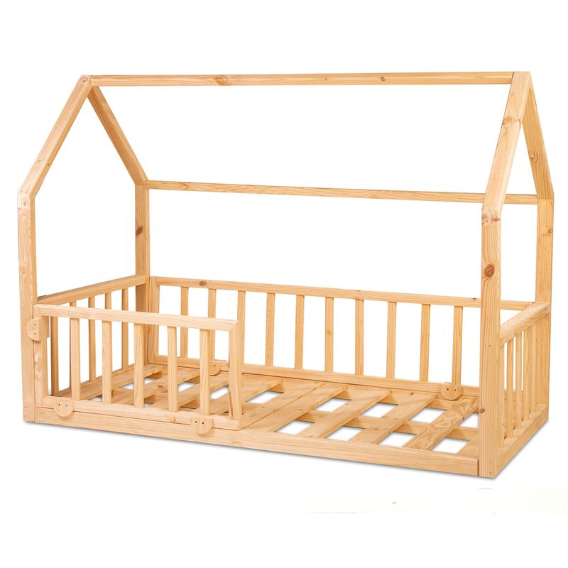 MPA DECOHOGAR - Cama para niños, Base Cama Casita bv de madera - 1,5 plaza