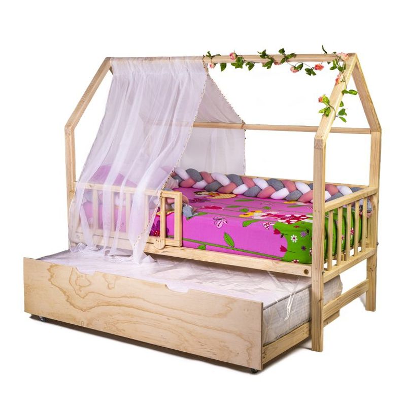 MPA DECOHOGAR - Cama para niños, Base Cama nido Casita bv - 1 plaza