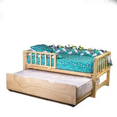 MPA DECOHOGAR - Cama infantil de madera, Base Cama bv nido - 1,5 plaza