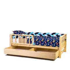 MPA DECOHOGAR - Cama infantil de madera, Base Cama bv Con cajones - 1,5 plaza