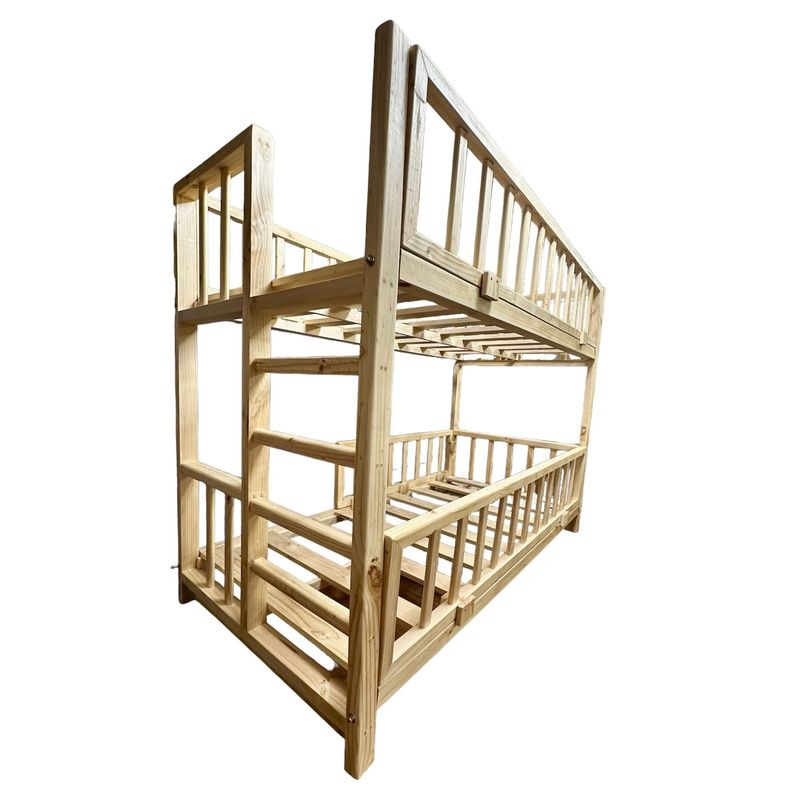 MPA DECOHOGAR - Cama infantil de madera, Base Camarote infantil madera - 1 plaza