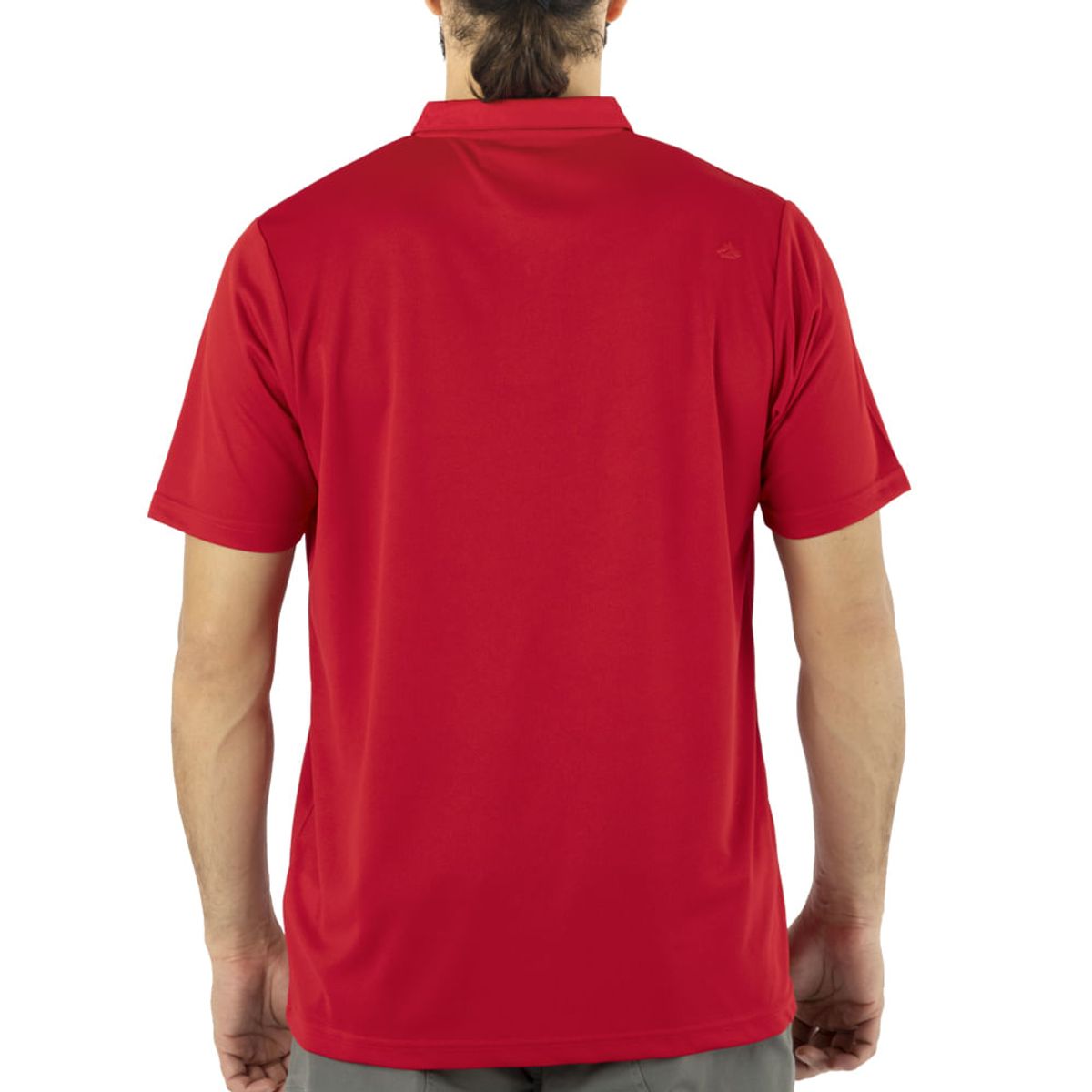 QUEBEC - Polera Cooldry Quebec Manga Corta Rojo