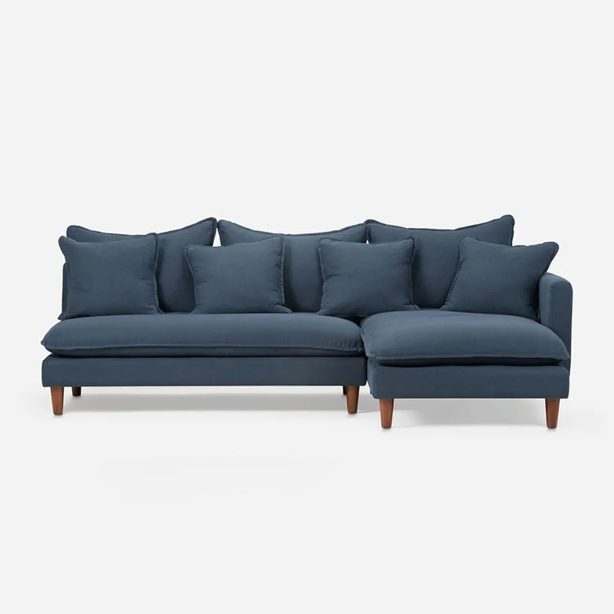 ROSEN - Sofá Seccional Rosen Dunster Derecho Tela Indigo