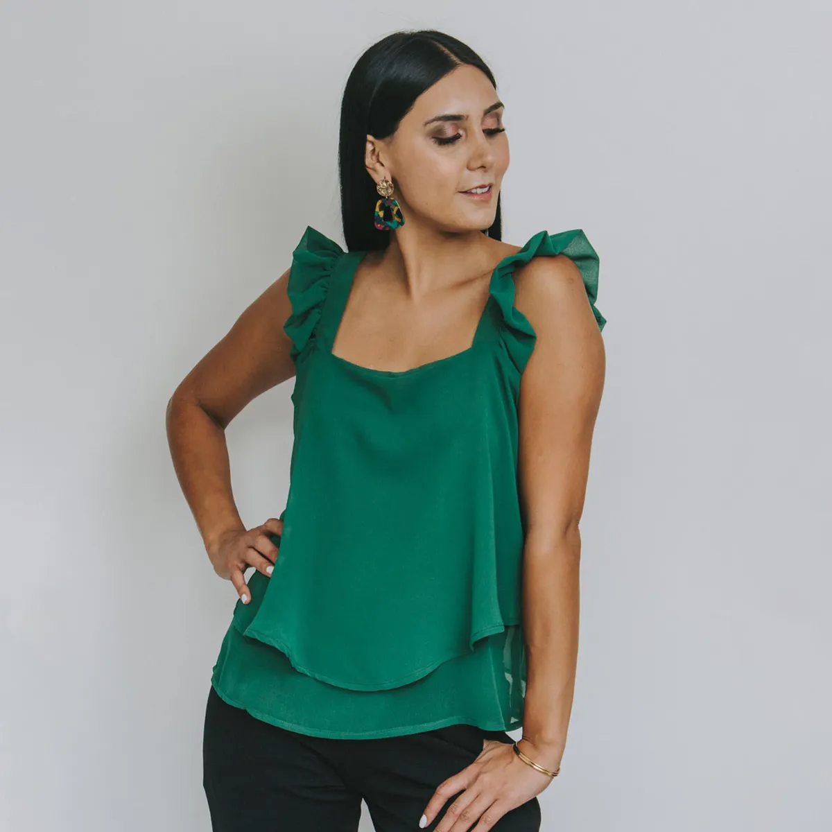 NATALIA SEGUEL - Blusa Noah Verde Natalia Seguel