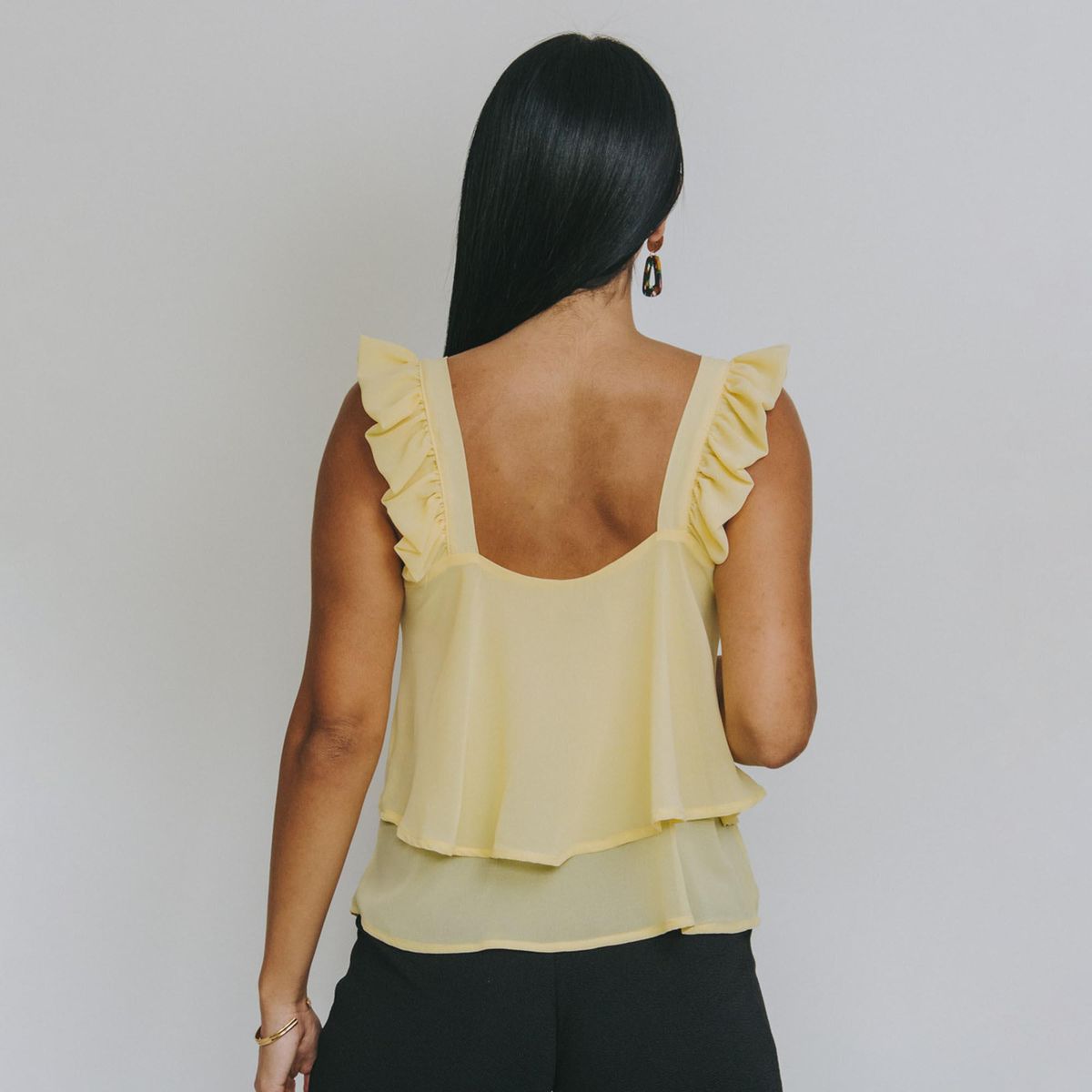 NATALIA SEGUEL - Blusa Noah Amarillo Pastel Natalia Seguel