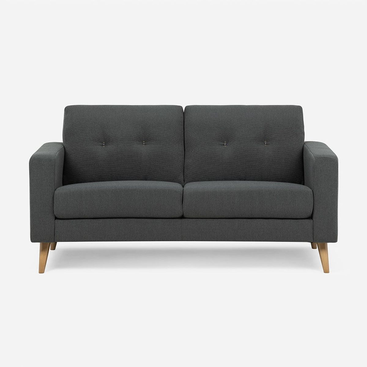 ROSEN - Sofá Rosen Sablon 2 Cuerpos Tela Charcoal