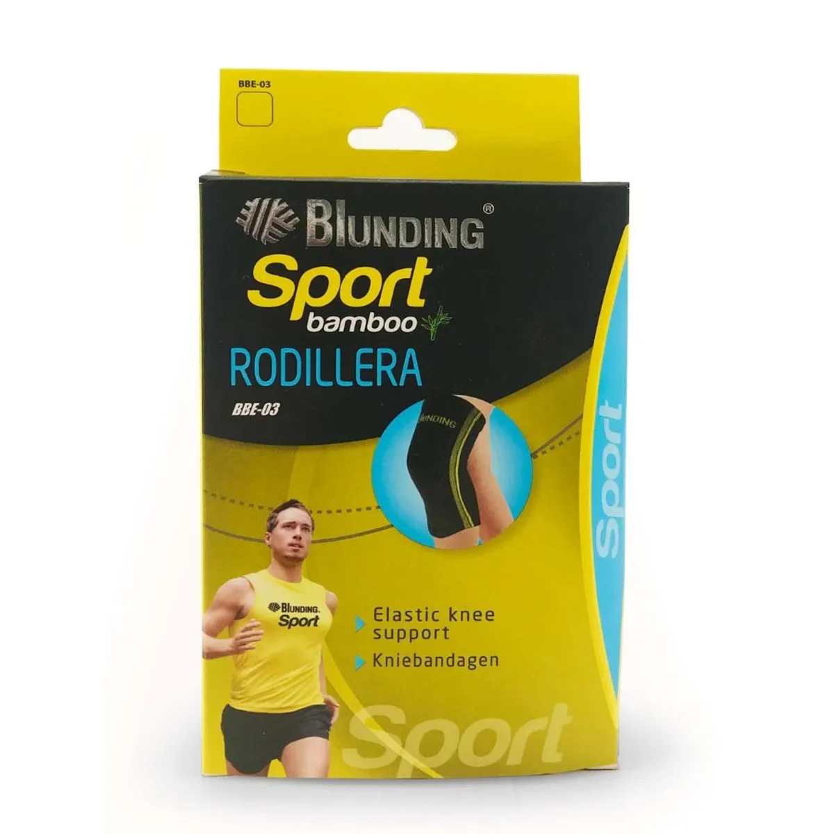 BLUNDING - Rodillera, rodilla elástica en tela de Bambú Talla L-Blunding