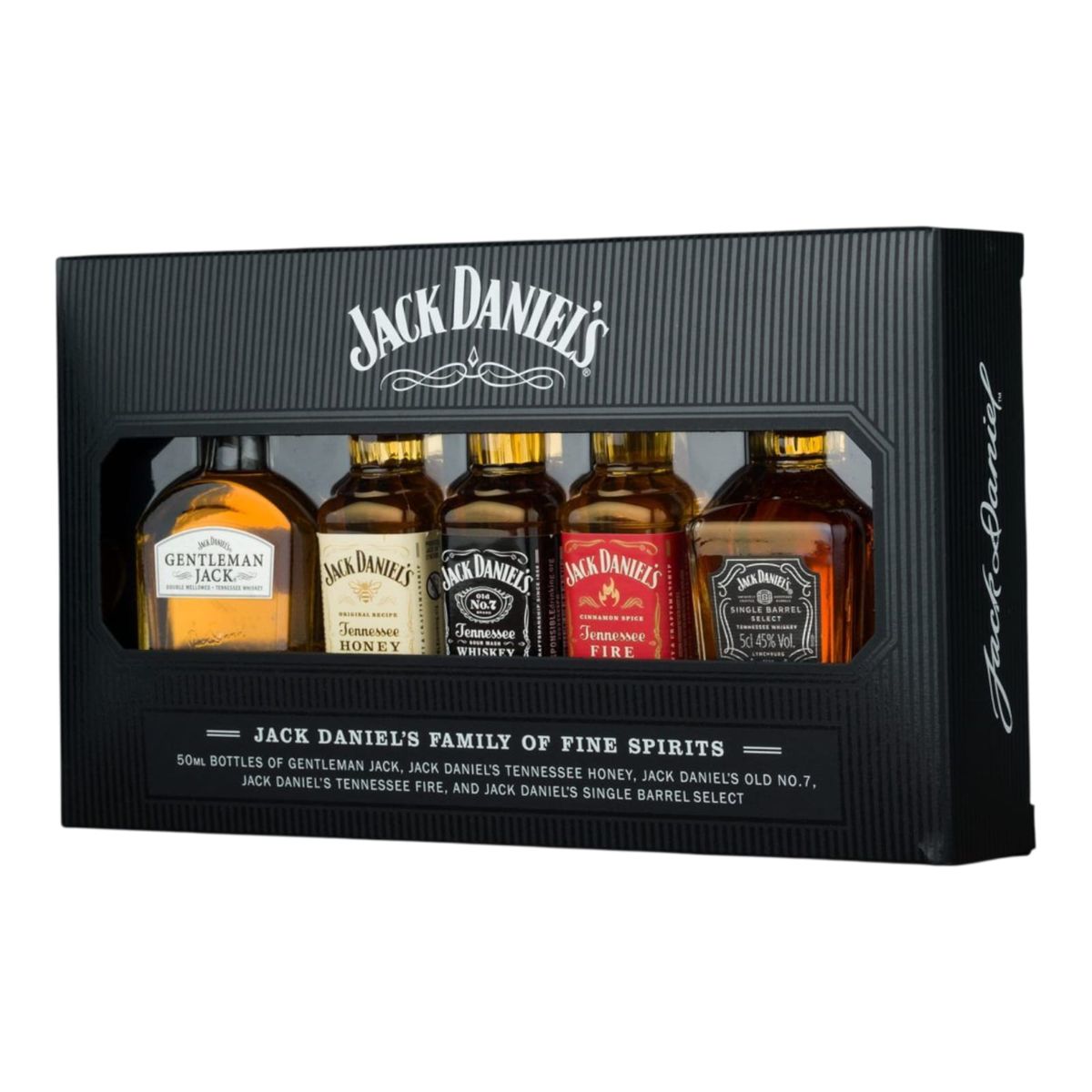JACK DANIELS - Colección Premium 5 miniaturas Jack Daniels 50 ml