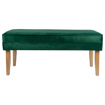 Imagen 2 del producto Banqueta Style Verde Botella Felpa 100x40x40 cm Máxima Design