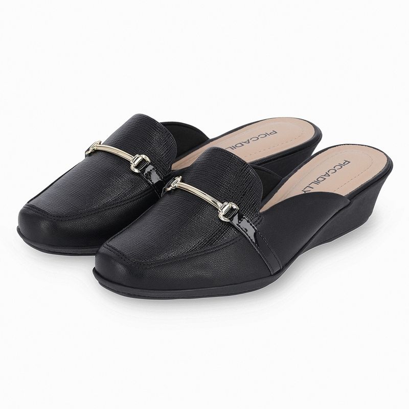 PICCADILLY - Zueco Mujer Negro Ivone Piccadilly