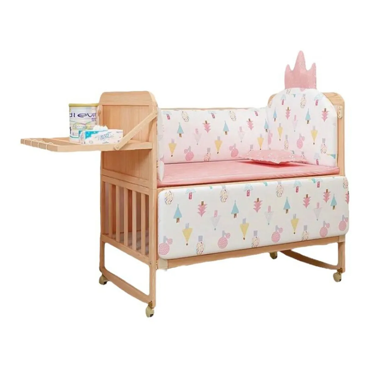 LUBABYCAS - Cuna Colecho Madera Pack&Play LuBabycas Con Mudador