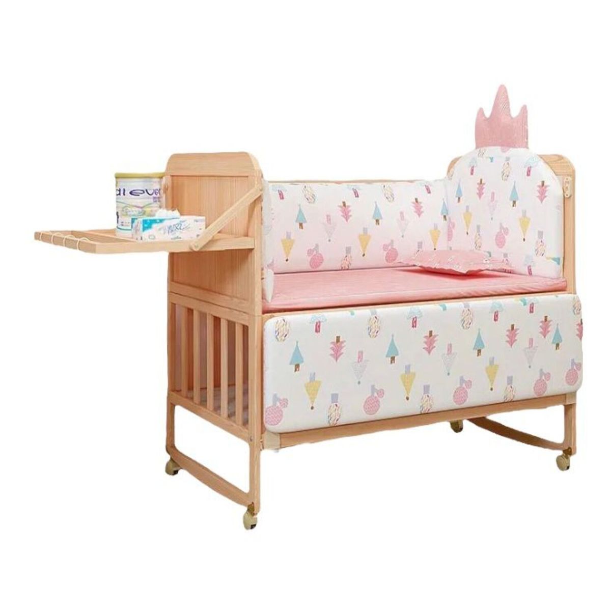 LUBABYCAS - Cuna Colecho Madera Pack&Play LuBabycas Con Mudador