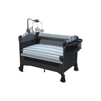 Cuna Colecho Corral Mecedora 4 En 1 Azul